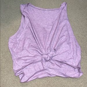 lulu lemon front tie tank